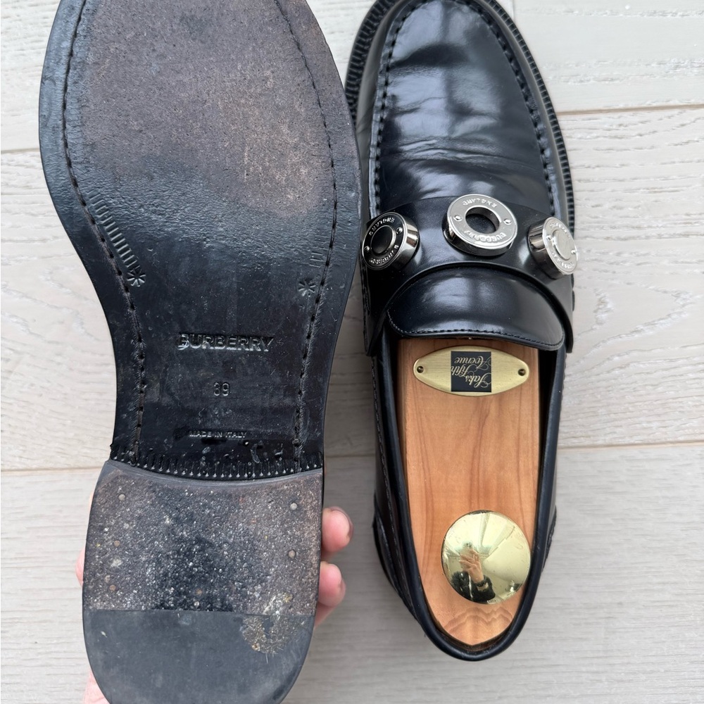 Burberry Black Leather Classic Loafers - Picture 5 of 6